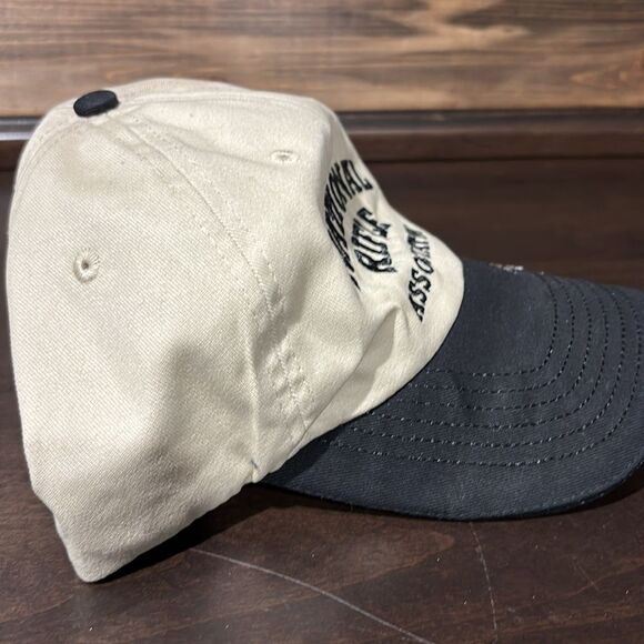 NRA National Rifle Association Tan Black Adjustable Baseball Cap Hat - Picture 8 of 11